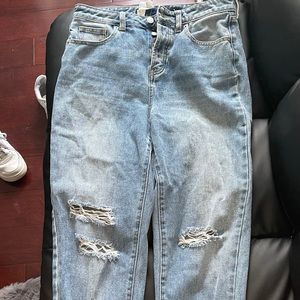 brandy Melville distressed mom jeans
